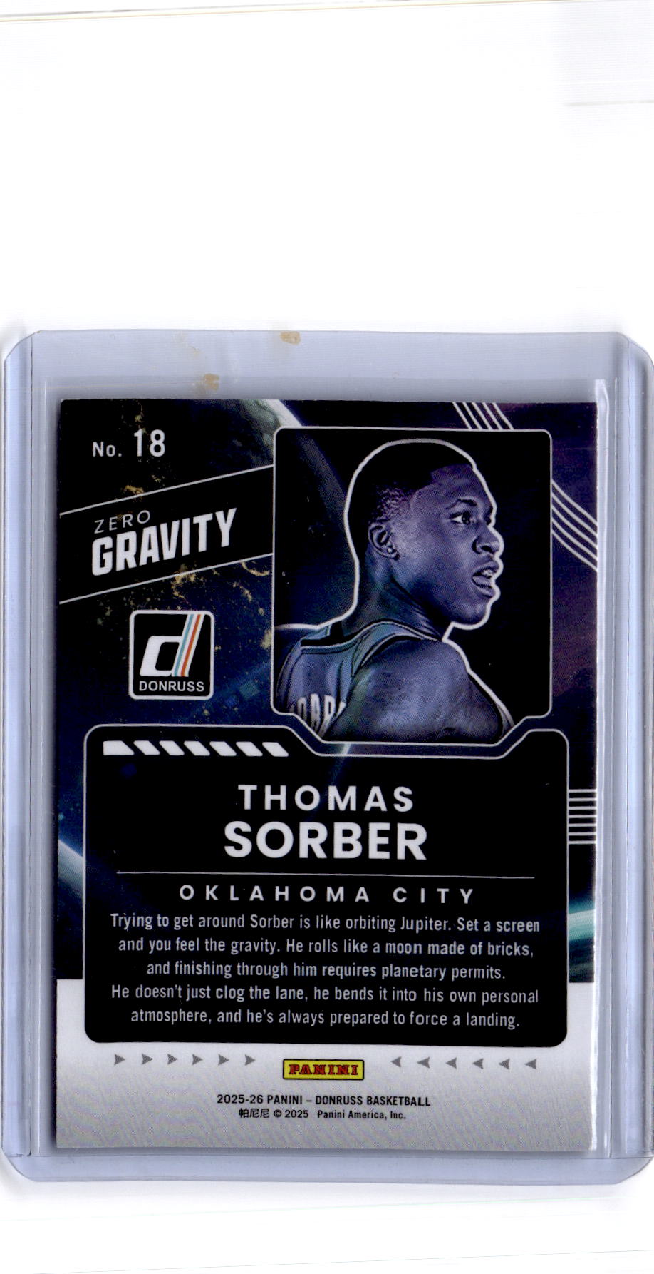 2025-26 Donruss #18 Thomas Sorber Unleashed Fireworks #/135
