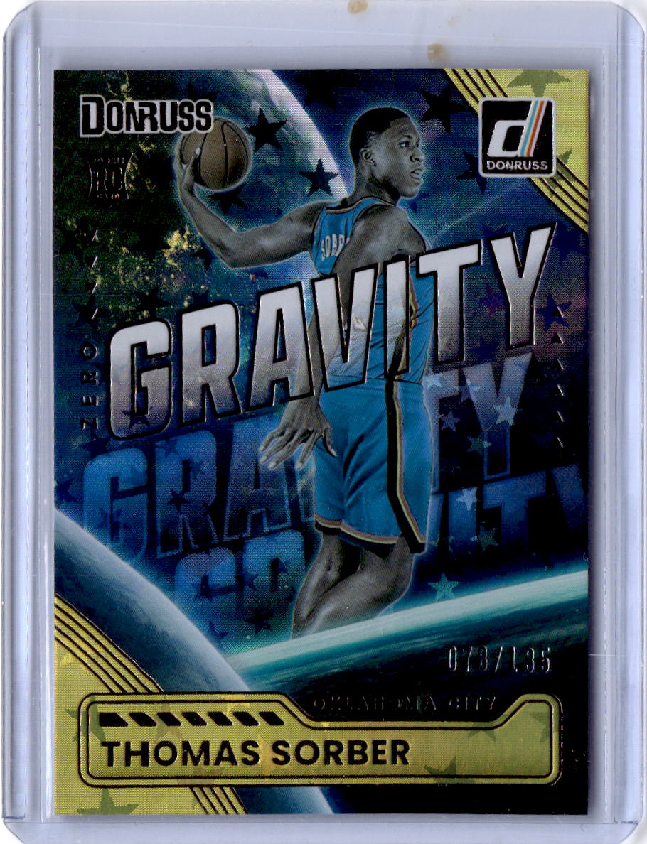 2025-26 Donruss #18 Thomas Sorber Unleashed Fireworks #/135