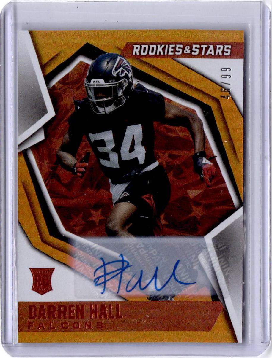 2021 Panini Rookies & Stars #147 Darren Hall Signatures Orange #/99