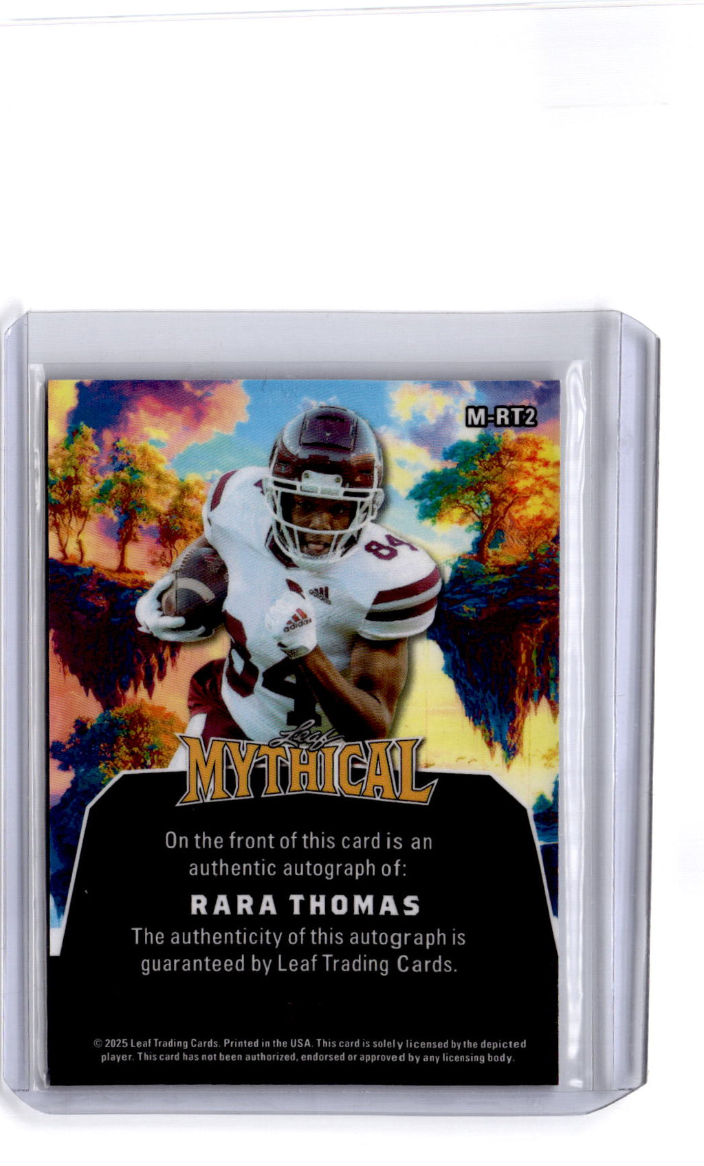 2025 Leaf Eclectic Signature Series Rara Thomas Mythical Prismatic Mothman #/1