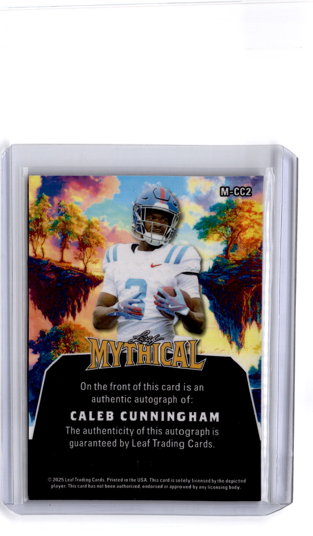 2025 Leaf Eclectic Signature Caleb Cunningham Mythical Prismatic Bigfoot #/1