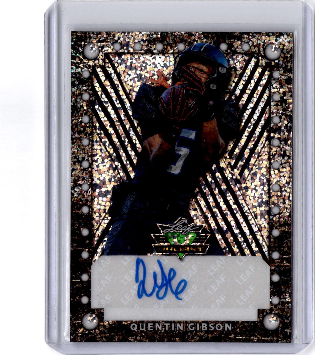 2025 Leaf Eclectic Signature Quentin Gibson Valiant Auto Prismatic Platinum #/1