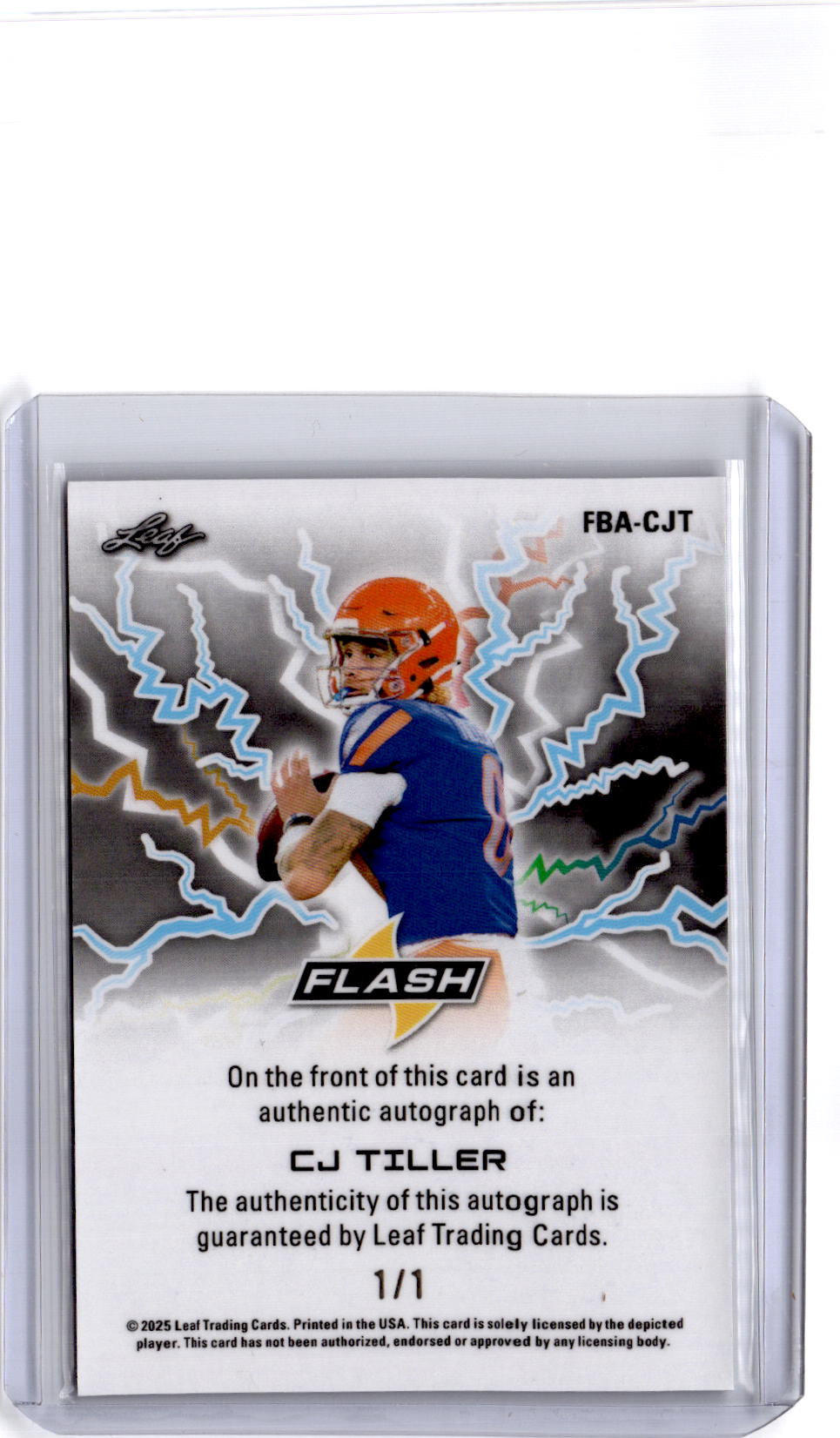2025 Leaf Eclectic Signature Series CJ Tiller Mythical Prismatic Dracula #/1