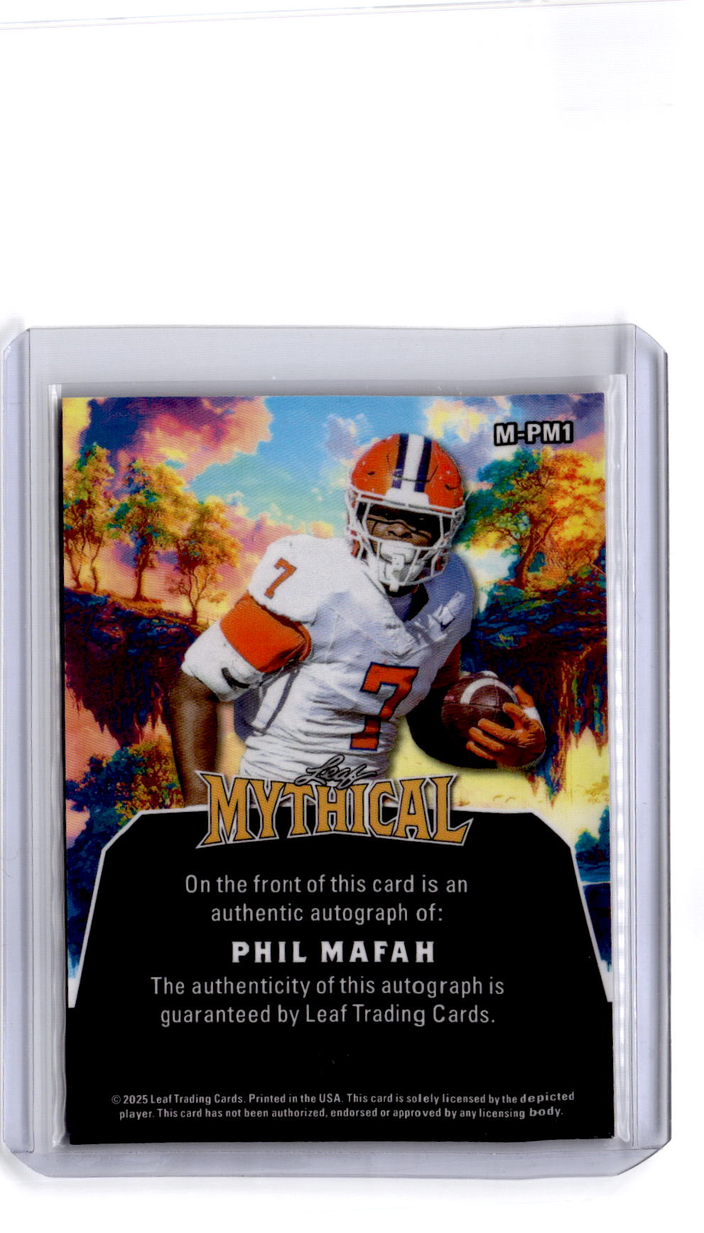 2025 Leaf Eclectic Signature Series Phil Mafah Mythical Prismatic Dracula #/1