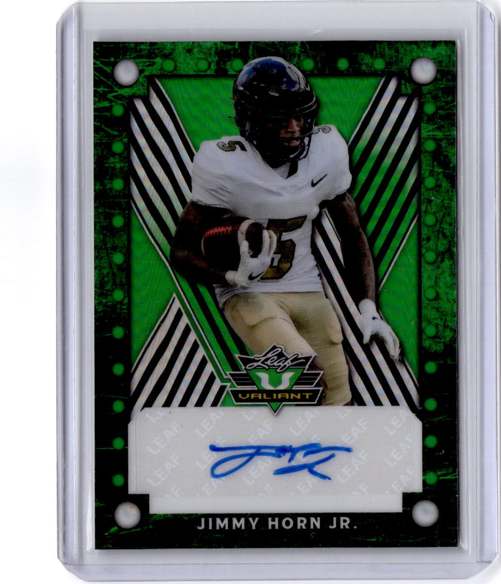 2025 Leaf Eclectic Signature Series Jimmy Horn Jr. Valiant Prismatic Green #/1