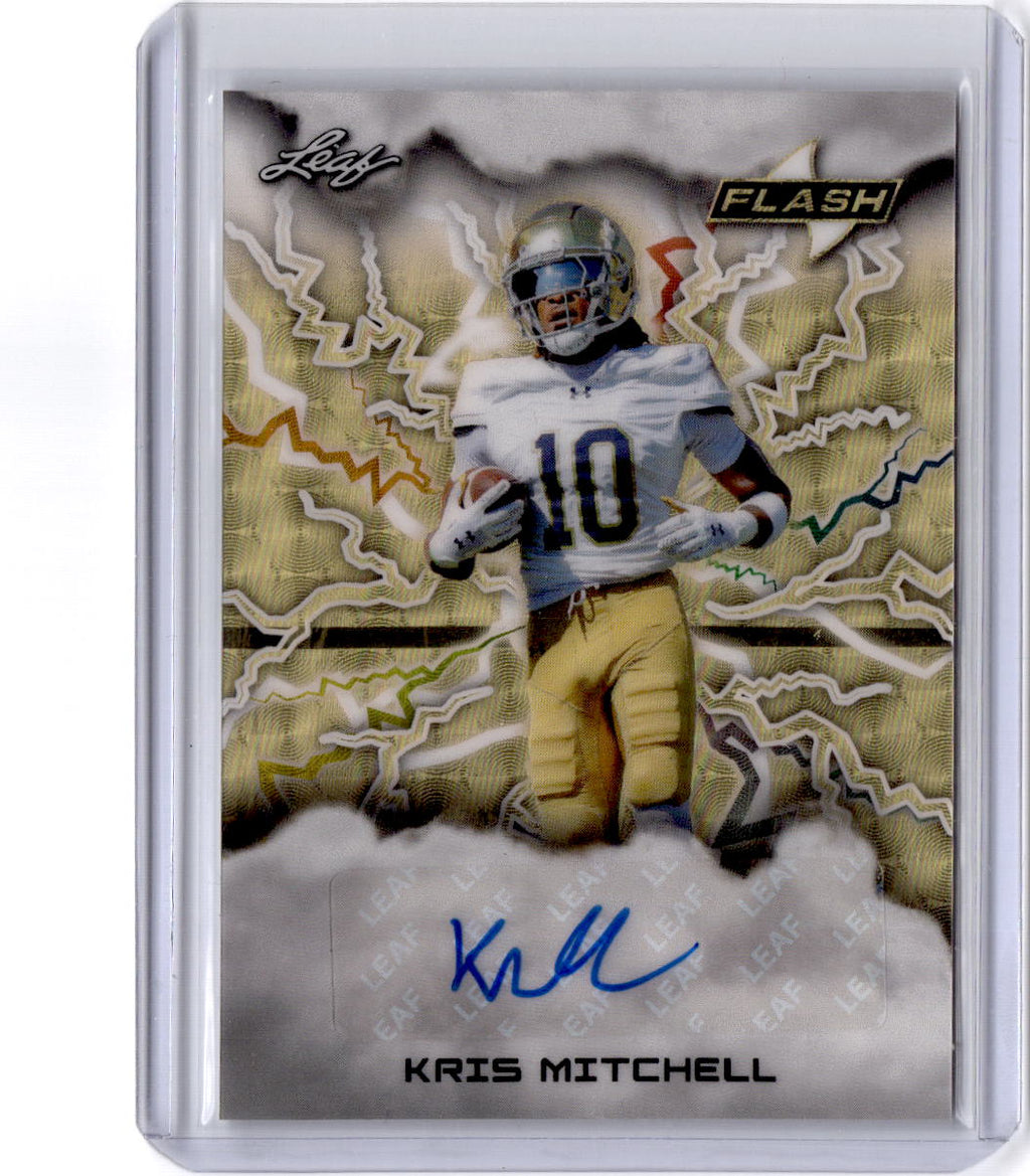 2025 Leaf Eclectic Signature Kris Mitchell Flash Autographs Prismatic Gold 1/1