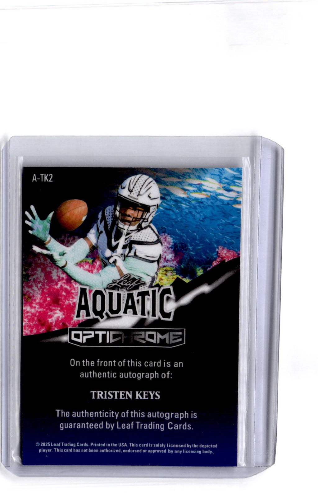 2025 Leaf Optichrome Tristen Keys Aquatic Autographs Shimmer Turtle 1/1
