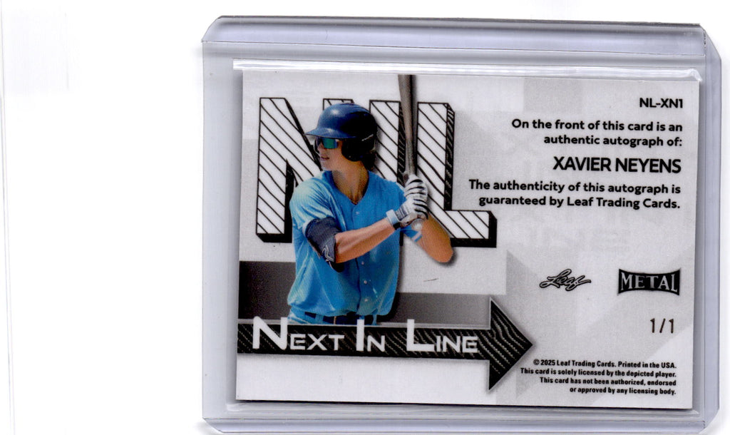 2025 Leaf Metal #NL-XN1 Xavier Neyens Next in Line Crystal Galaxy