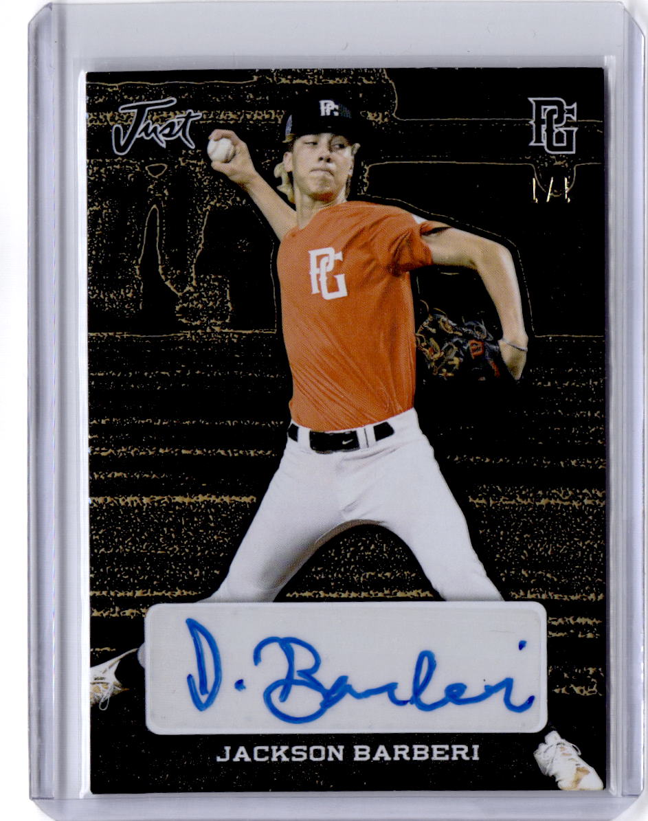 2022 Leaf Perfect Game National Jackson McKenzie Just Gems Autographs Burst 1/1