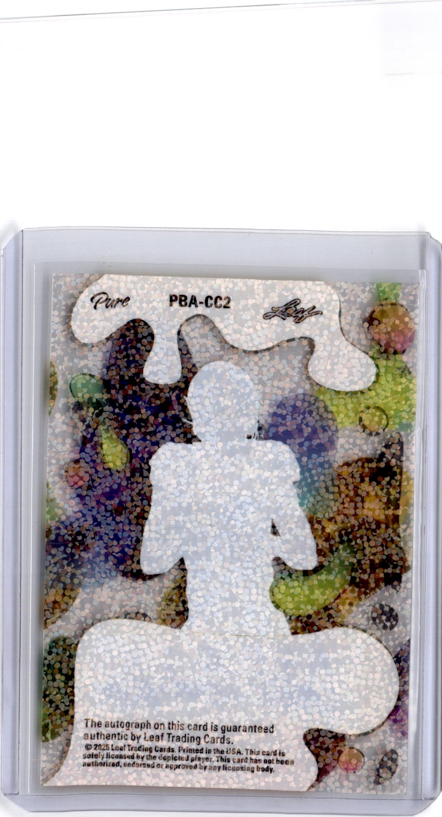 2025 Leaf Eclectic Signature Caleb Cunningham Pure Autographs Crystal Blue 1/1