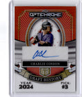 2025 Leaf Optichrome Charlie Condon Draft History Red Autograph #2/2