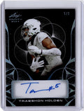 2024 Leaf Trinity #CA-TH1 Traeshon Holden Clear Auto Silver Black Proof #/1