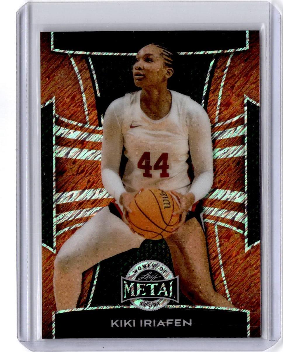 2025 Leaf Metal Women of Sport - Base Prismatic Red #73 Kiki Iriafen