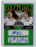2025 Leaf Metal Women of Sport -Duos Green Kaitlyn Chen / Kate Martin #/3