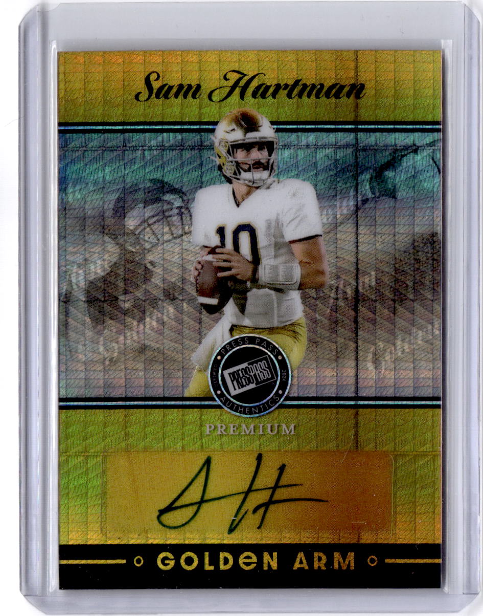 2024 Press Pass Premium #G-SH1 Sam Hartman Goldenarm Silver #/10
