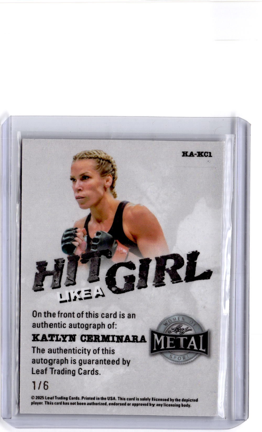 2025 Leaf Metal Women of Sport Autographs Prismatic Purple Katlyn Cerminara #/6
