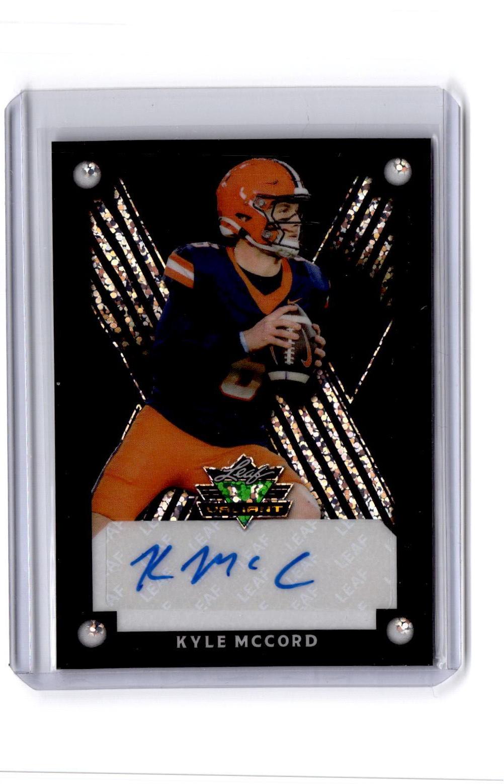 2025 Leaf Eclectic Signature Series Kyle McCord Valiant Auto Prismatic Black 1/1