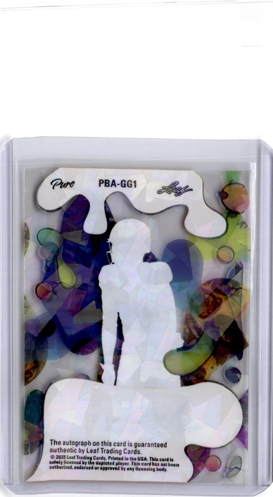 2025 Leaf Eclectic Signature Series Grant Gray Pure Autographs Crystal Blue 1/1