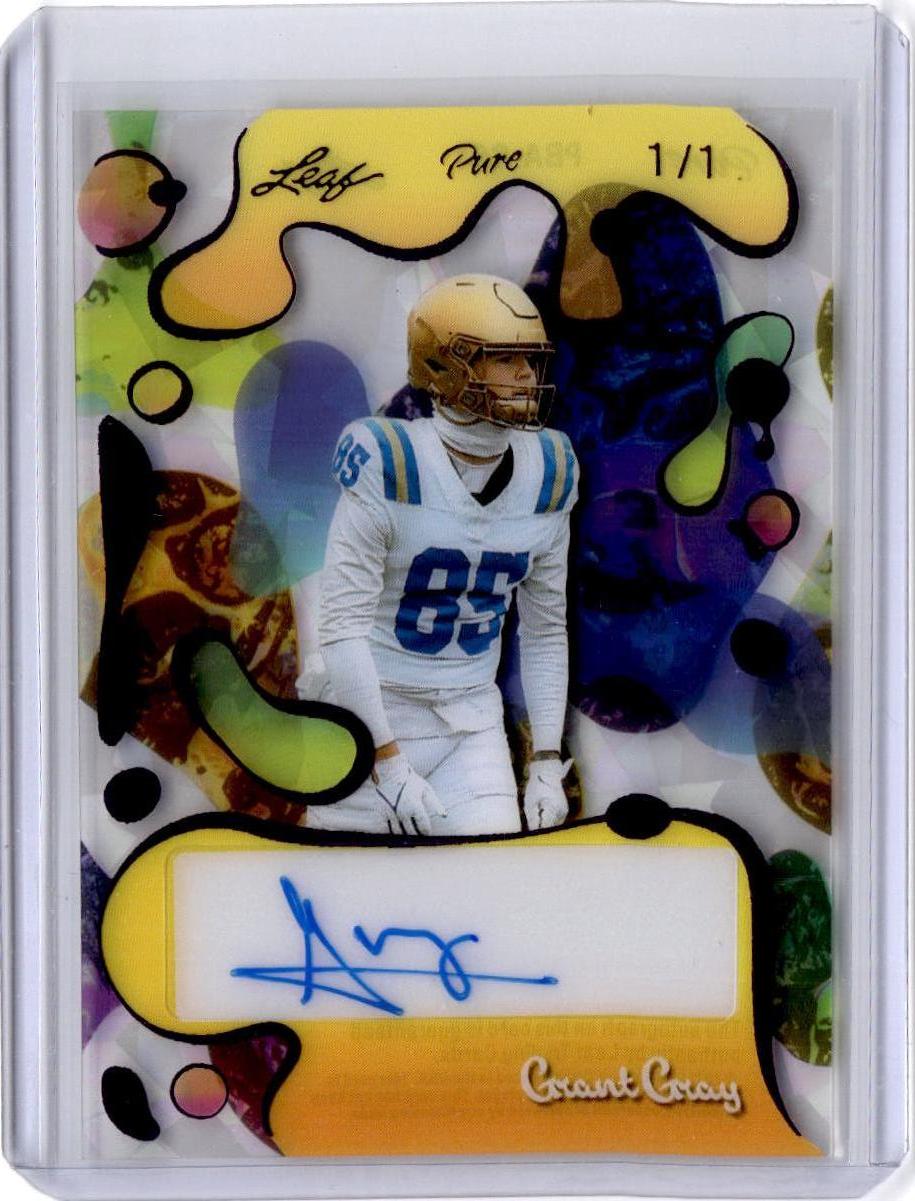 2025 Leaf Eclectic Signature Series Grant Gray Pure Autographs Crystal Blue 1/1