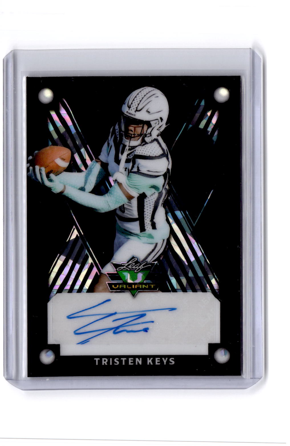 2025 Leaf Eclectic Signature Tristen Keys Valiant Auto Prismatic Black 1/1