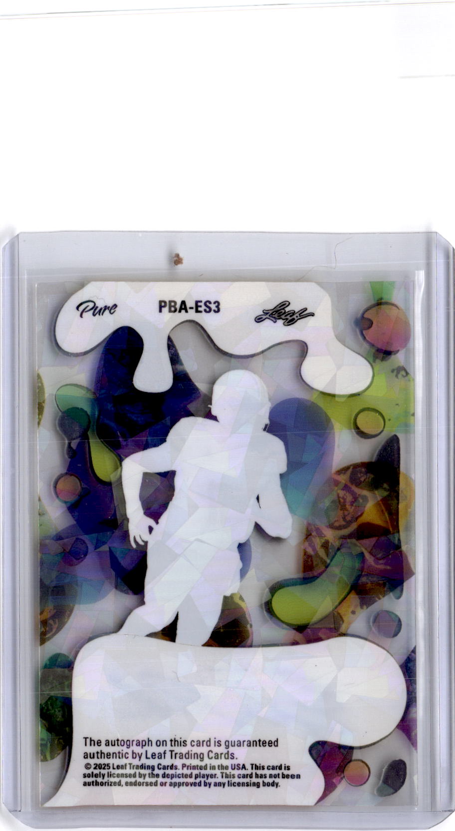 2025 Leaf Eclectic Signature Evan Svoboda Pure Base Auto Prismatic Platinum #/1
