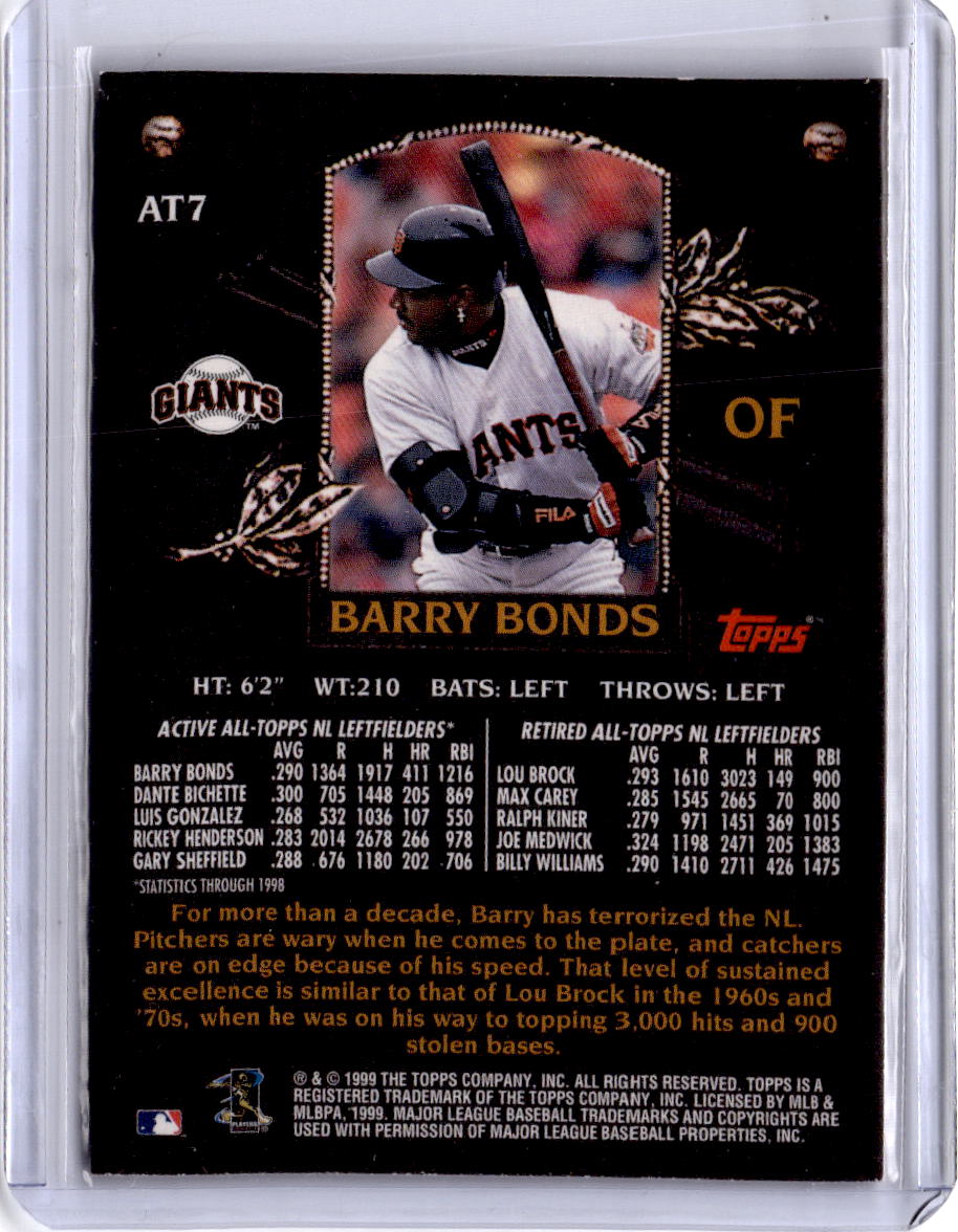 2000 Topps #AT7 Barry Bonds All-Topps