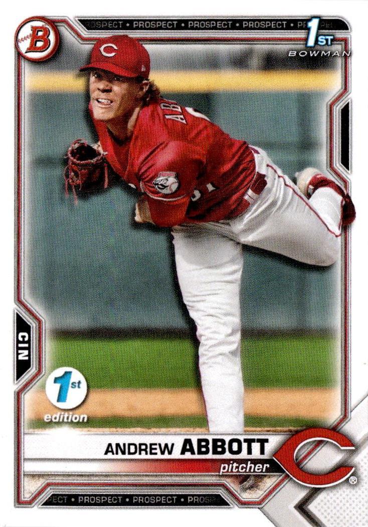 2021 Bowman Draft 1st Edition #BD-8 Andrew Abbott