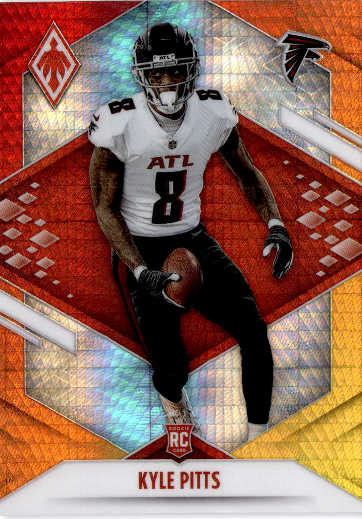 2021 Panini Phoenix #104 Kyle Pitts Fire Burst