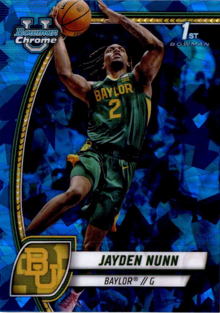 2024-25 Bowman University Chrome Sapphire #30 Jayden Nunn