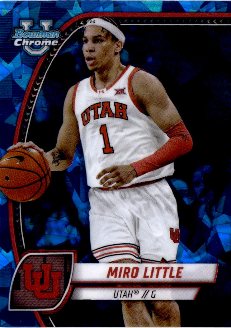 2023-24 Bowman University Chrome Sapphire #12 Miro Little