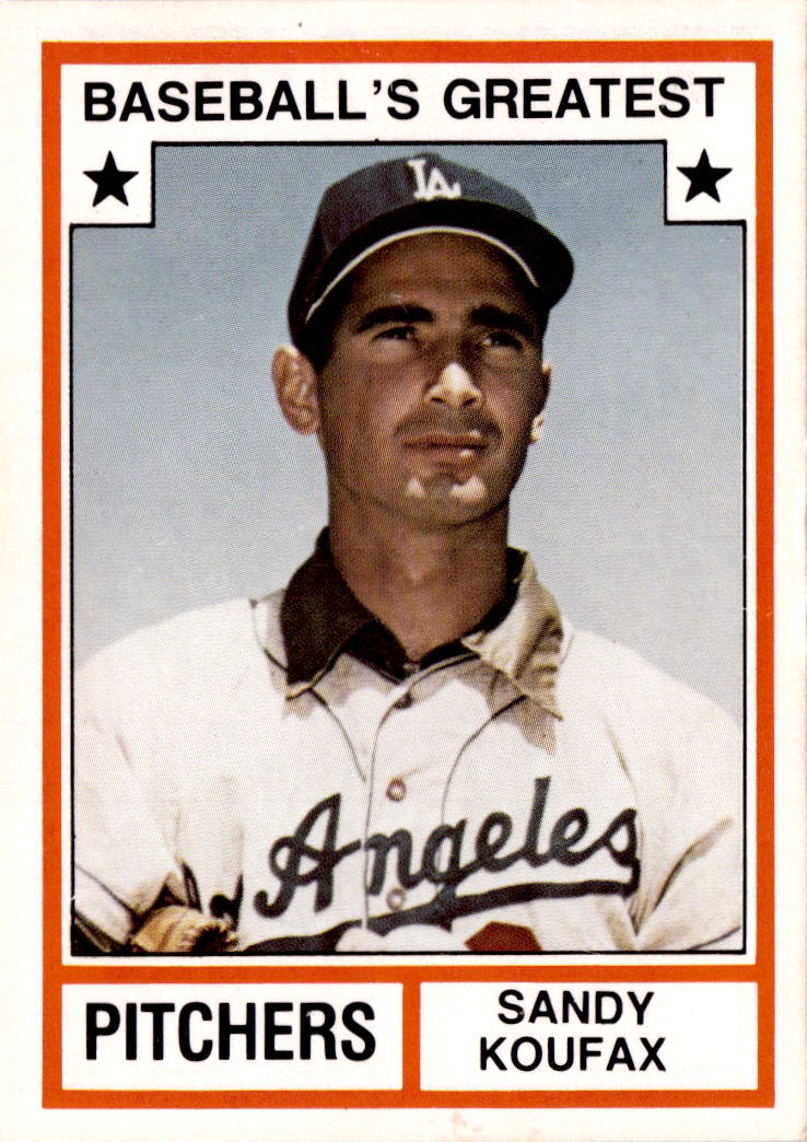 1982 TCMA Baseball's Greatest Pitchers (White Backs) #8 Sandy Koufax