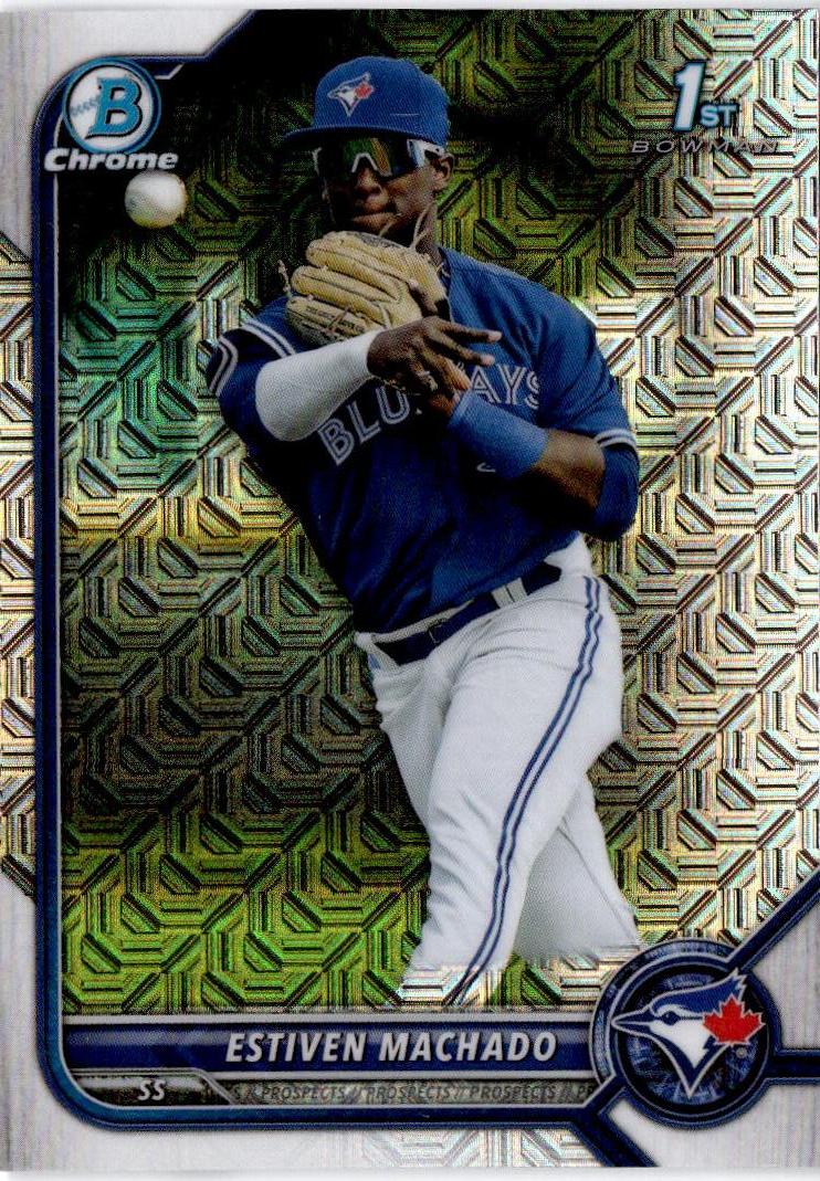 2022 Bowman #BCP-12 Estiven Machado Chrome Prospects Mojo Refractor