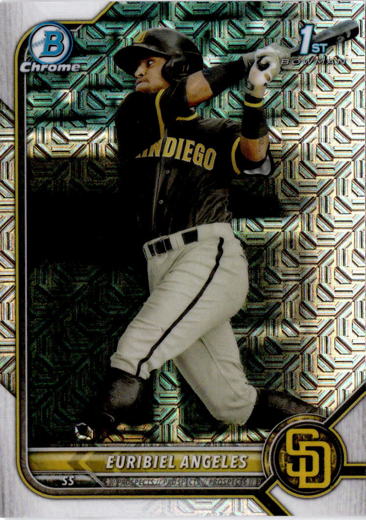 2022 Bowman #BCP-32 Euribiel Angeles Chrome Prospects Mojo Refractor
