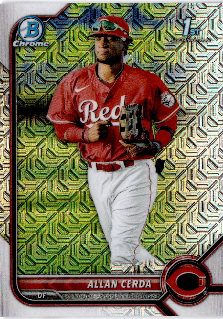 2022 Bowman #BCP-142 Allan Cerda Chrome Prospects Mojo Refractor