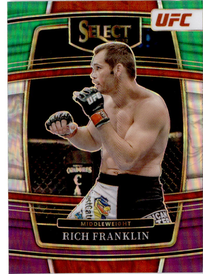2022 Panini Select UFC #72 Rich Franklin Tri-Color Prizm