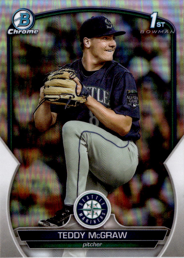 2023 Bowman Draft #BDC-73 Teddy McGraw Chrome Refractor