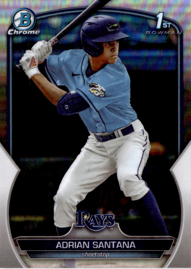 2023 Bowman Draft #BDC-130 Adrian Santana Chrome Refractor