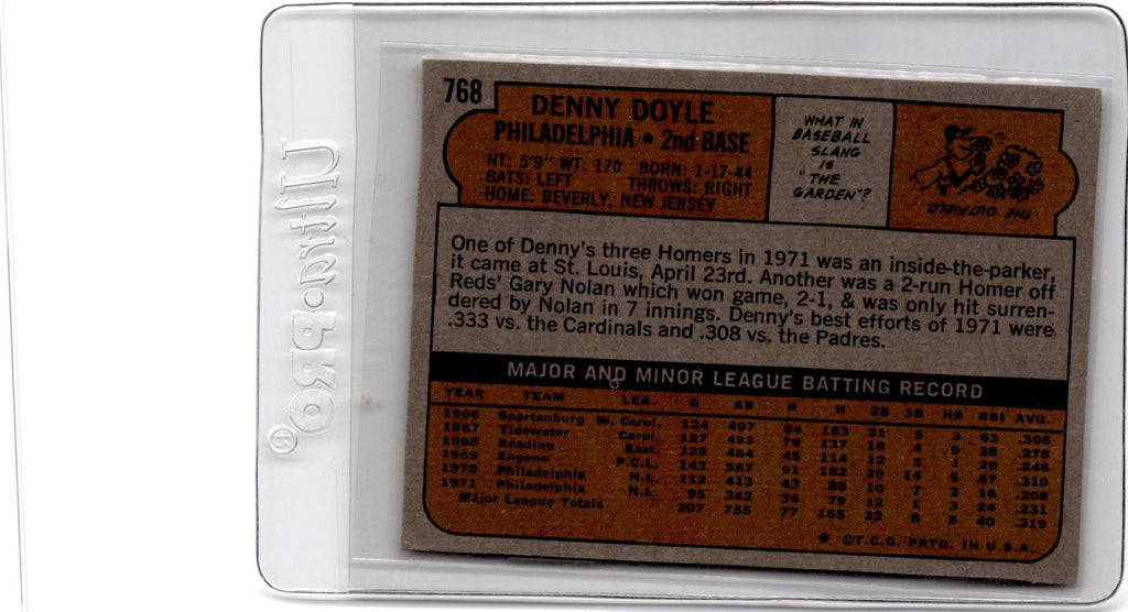 1972 Topps #768 Denny Doyle