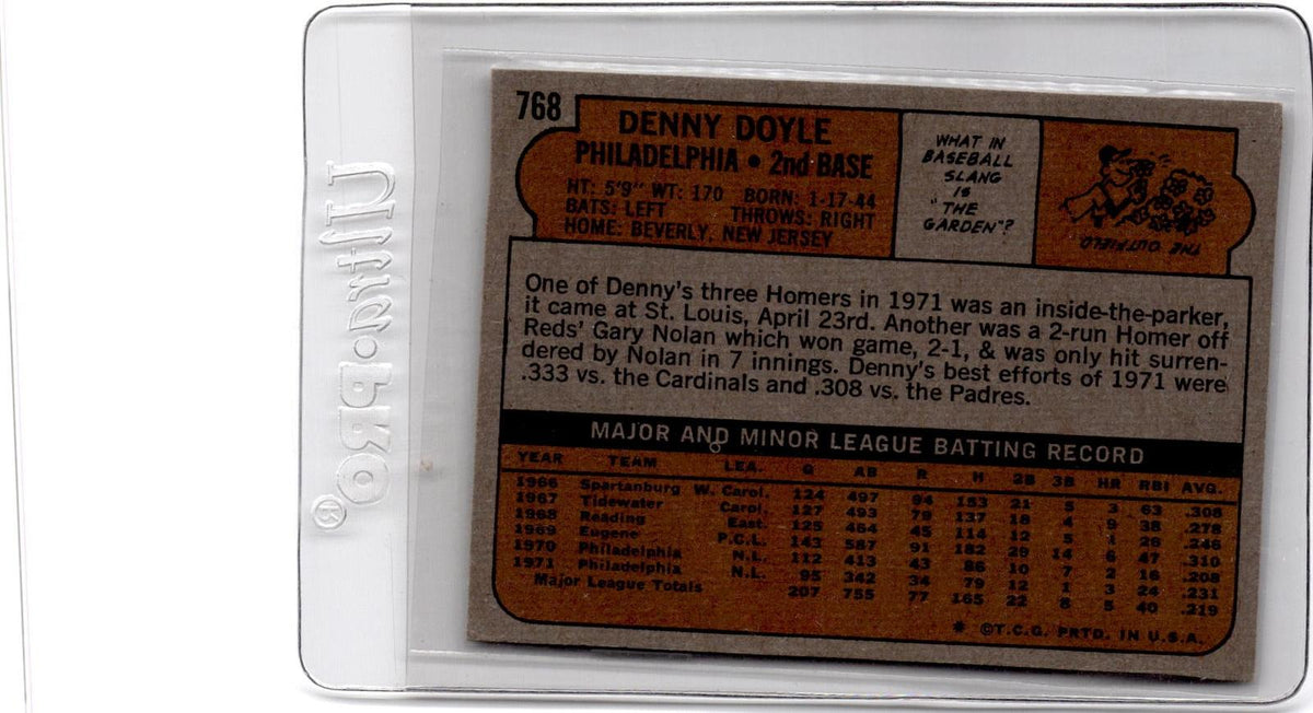 1972 Topps #768 Denny Doyle