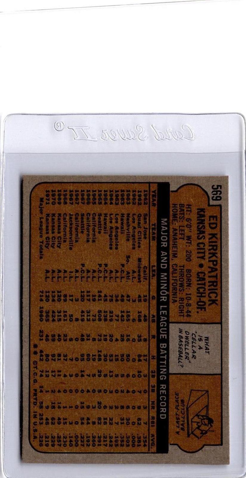 1972 Topps #569 Ed Kirkpatrick