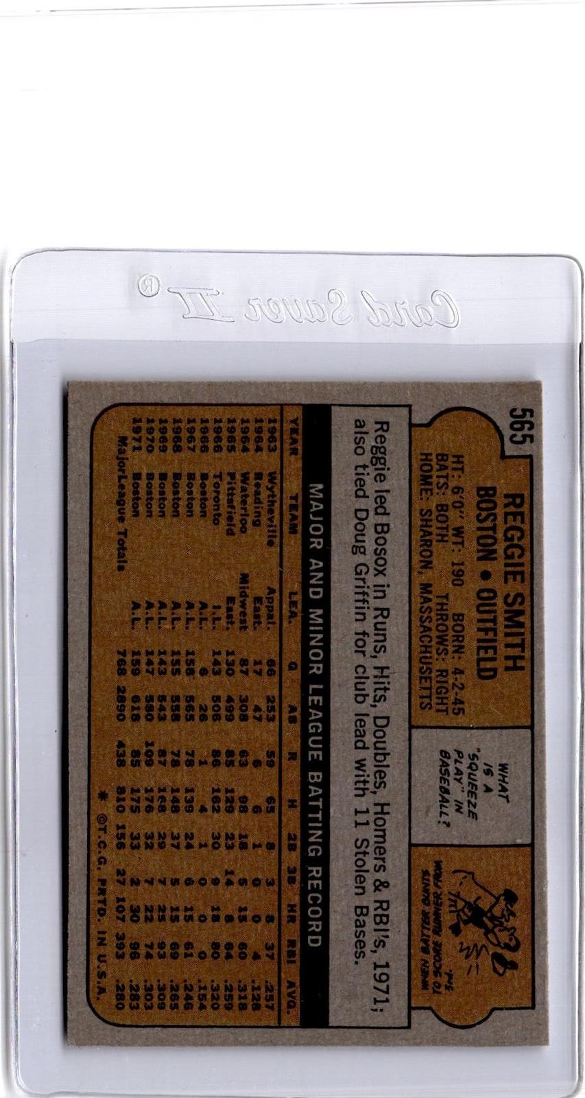 1972 Topps #565 Reggie Smith