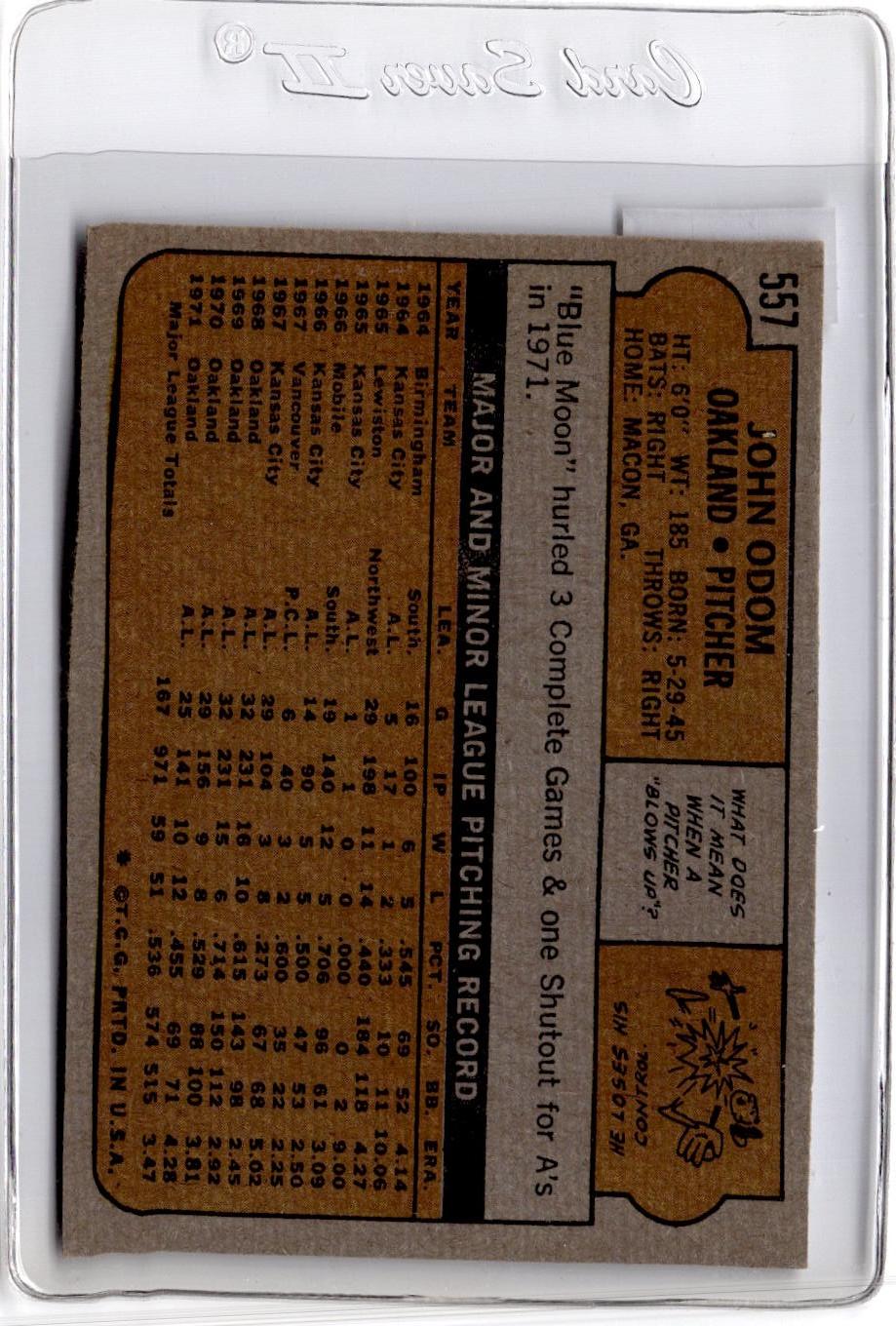 1972 Topps #75 Bert Campaneris