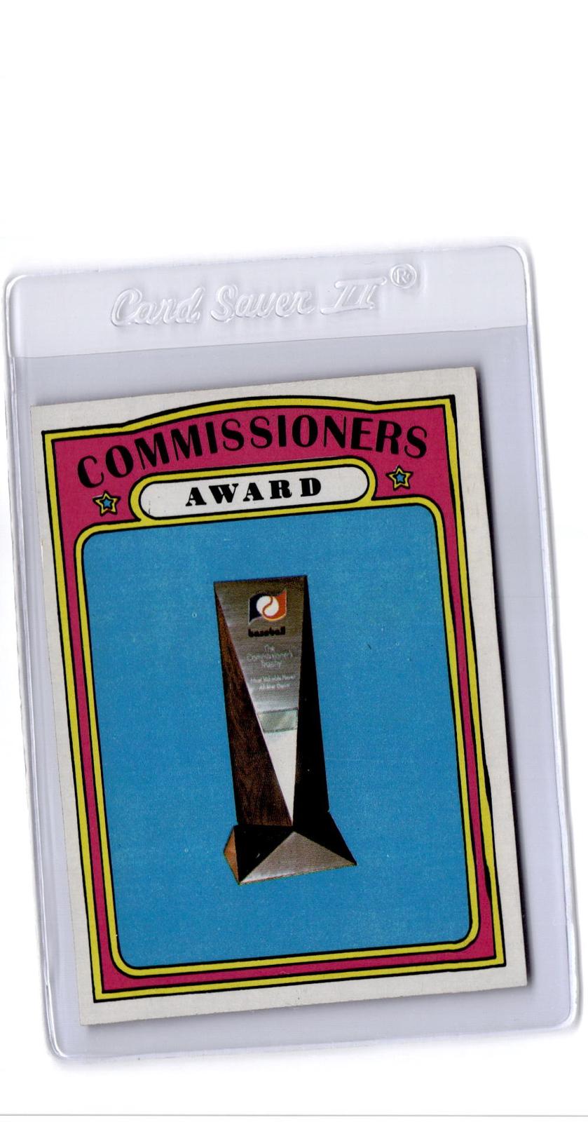 1972 Topps #621 Commissioners Award
