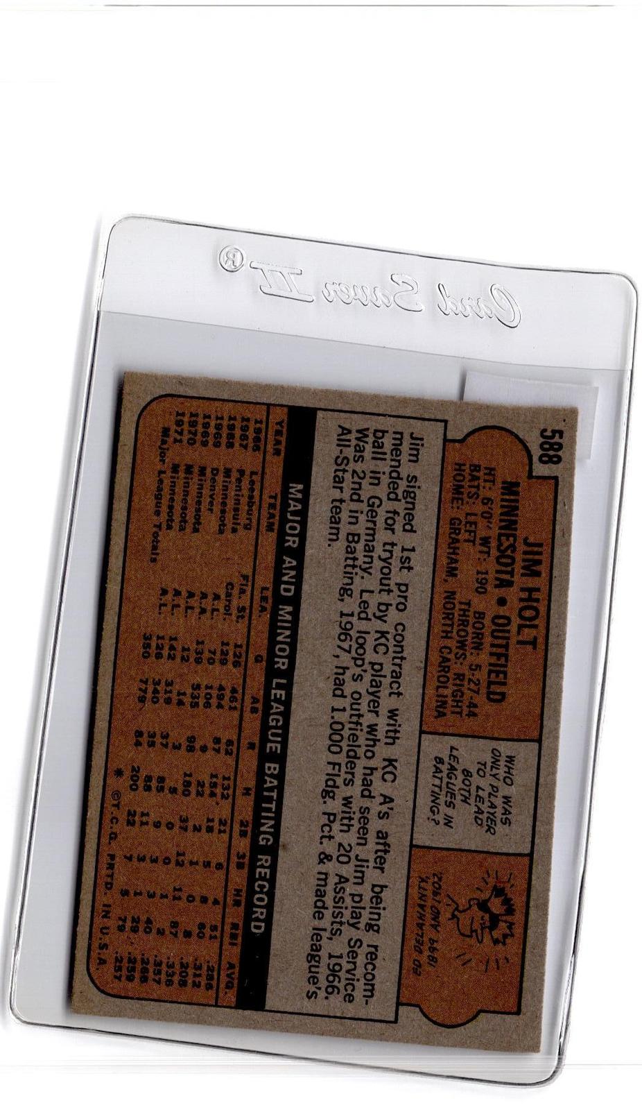 1972 Topps #588 Jim Holt