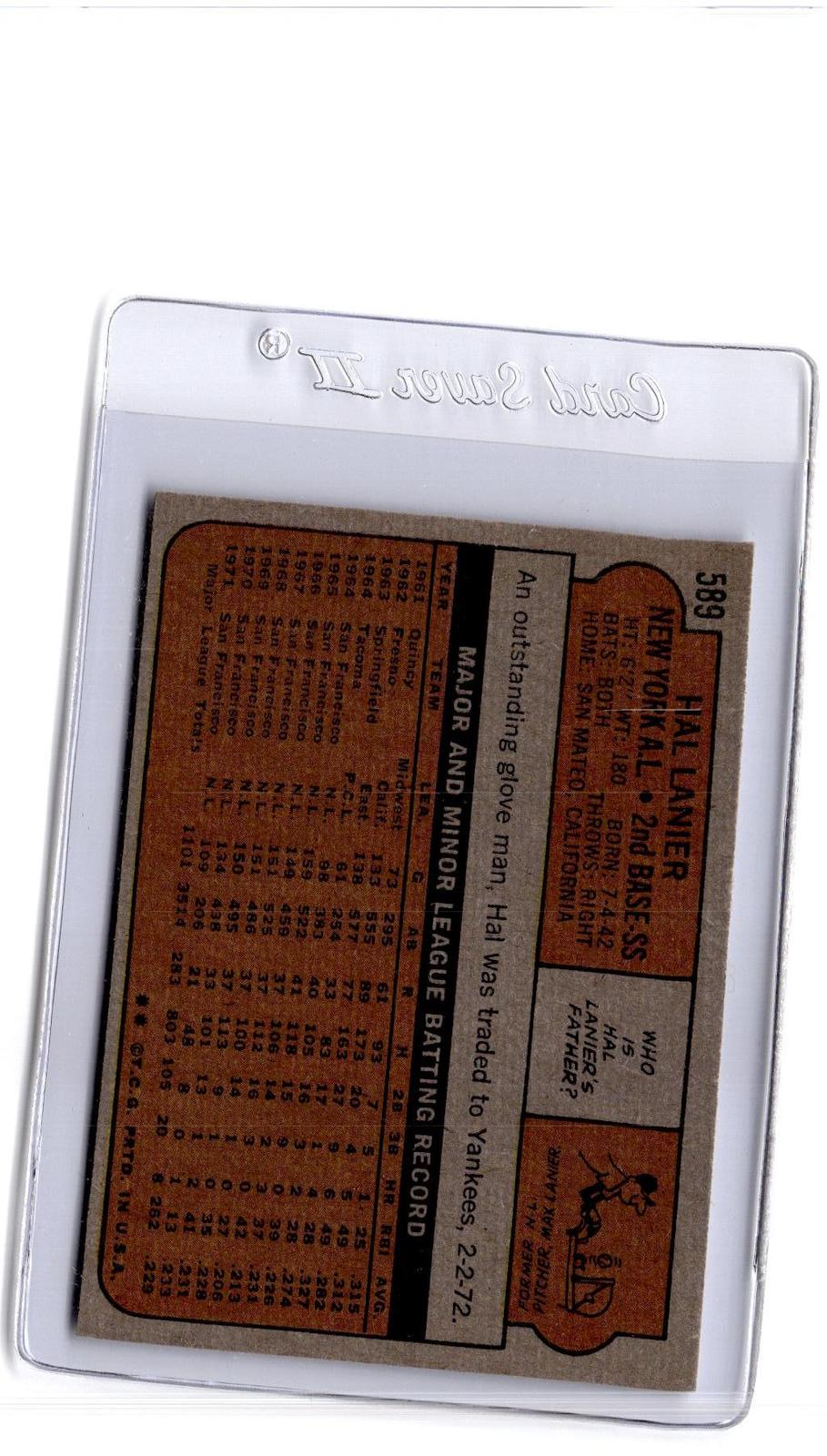 1972 Topps #589 Hal Lanier