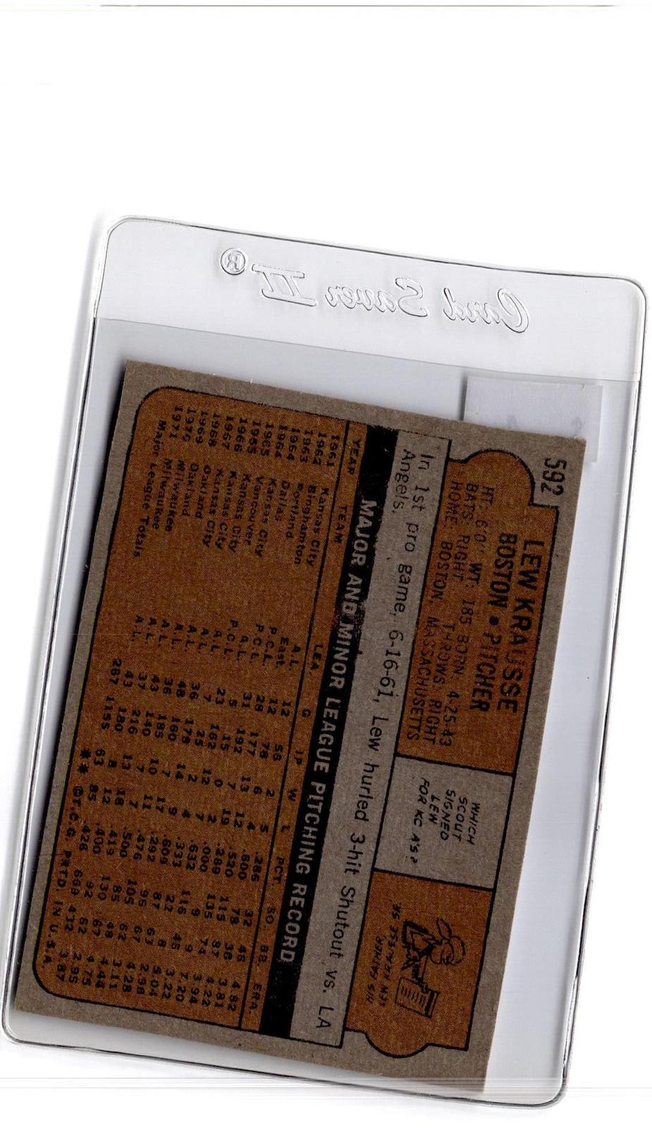 1972 Topps #592 Lew Krausse
