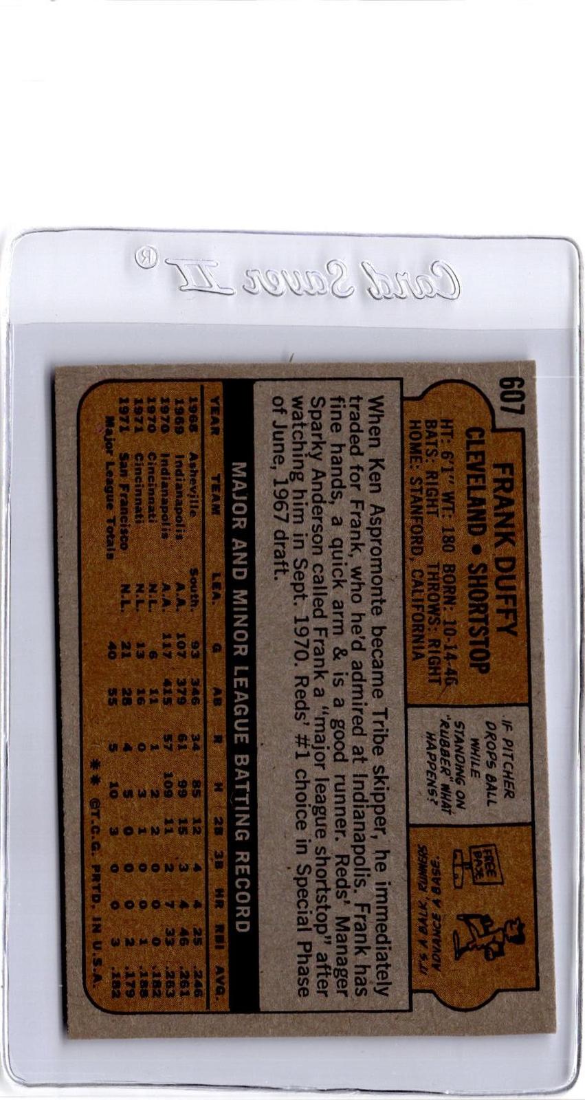 1972 Topps #607 Frank Duffy