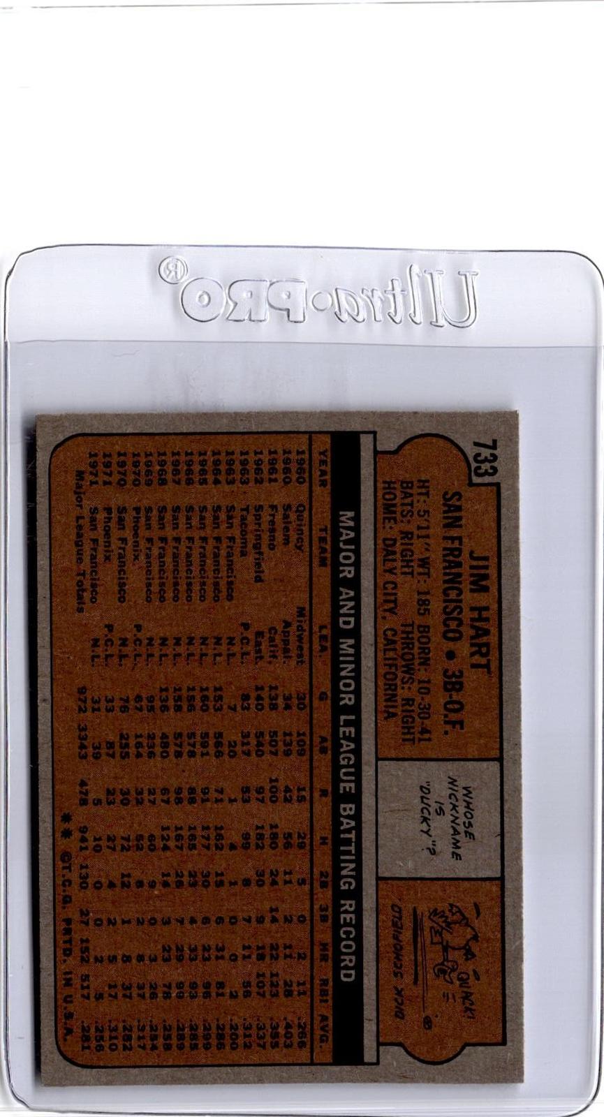 1972 Topps #733 Jim Hart