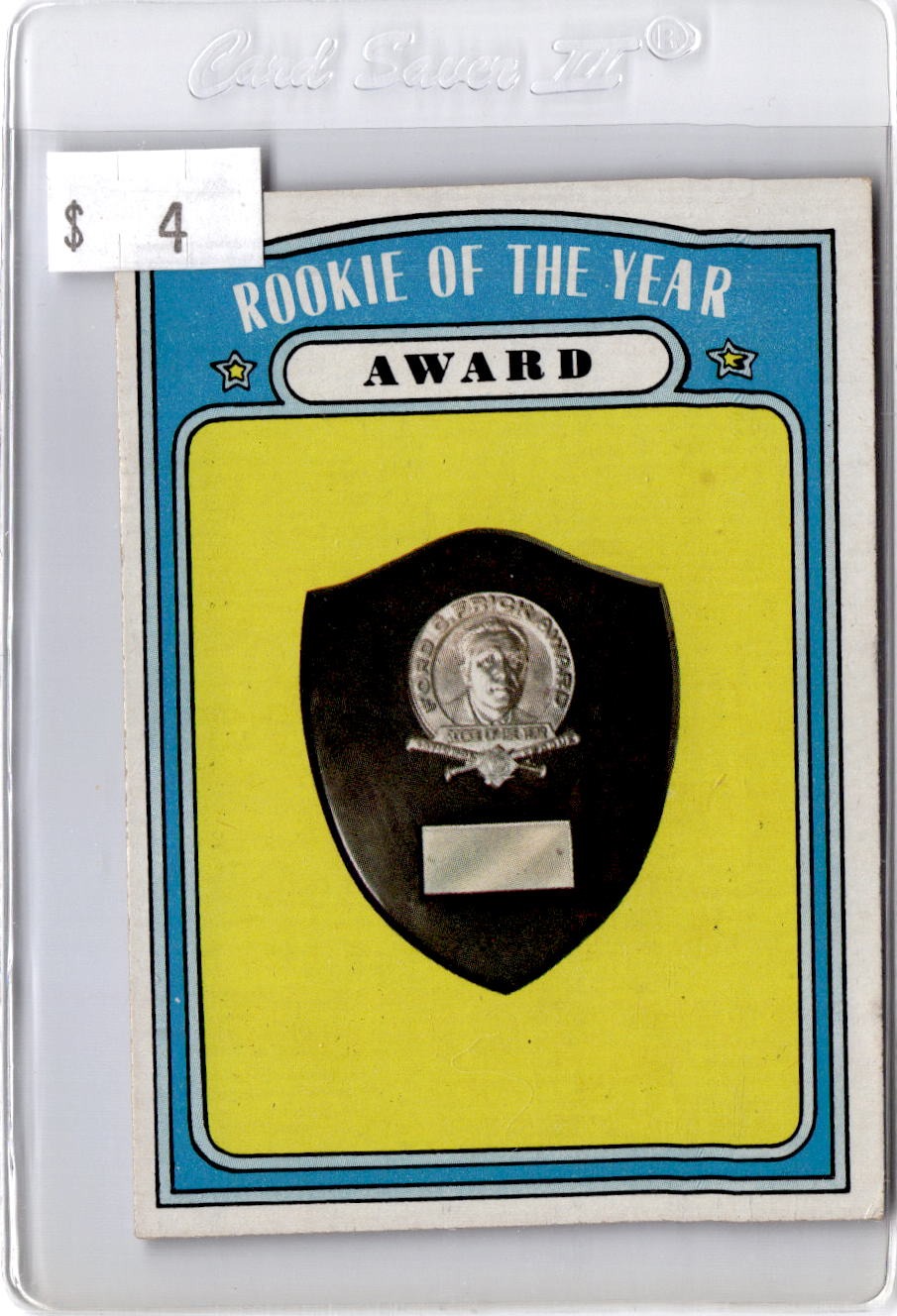 1972 Topps #625 Rookie of the Year Award