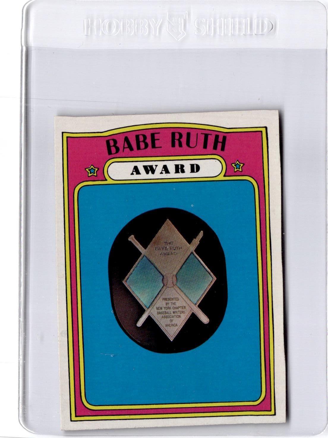 1972 Topps #626 Babe Ruth Award